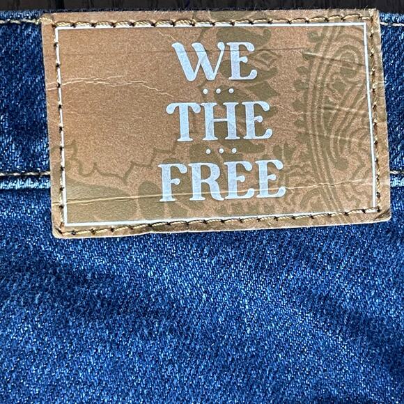 We The Free Tinsley Baggy High Rise Jeans size 30 New Dark Denim - Picture 7 of 11
